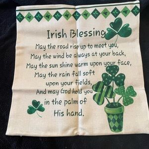 Irish throw pillow cover 18x18